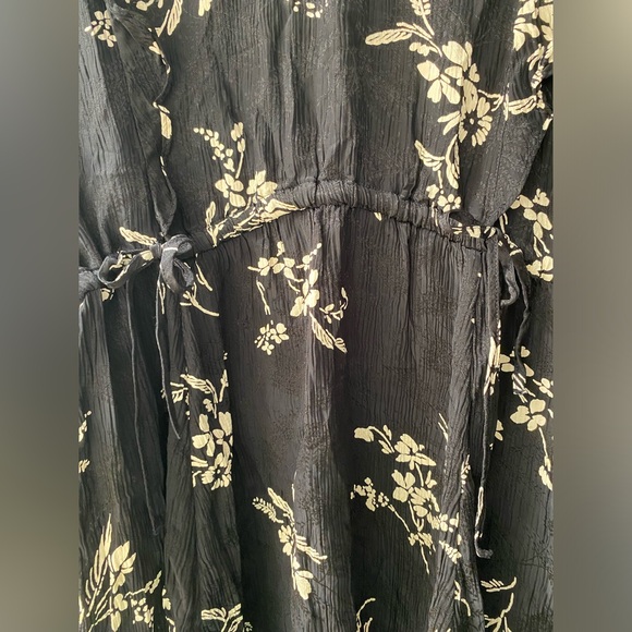 Sézane black Jacquard patterned long sleeve dress - Picture 2 of 7